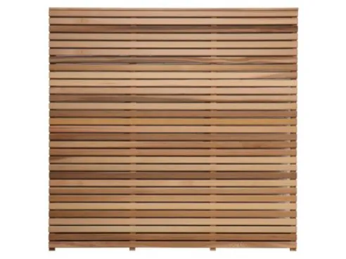 Western Red Cedar slatted screen panel