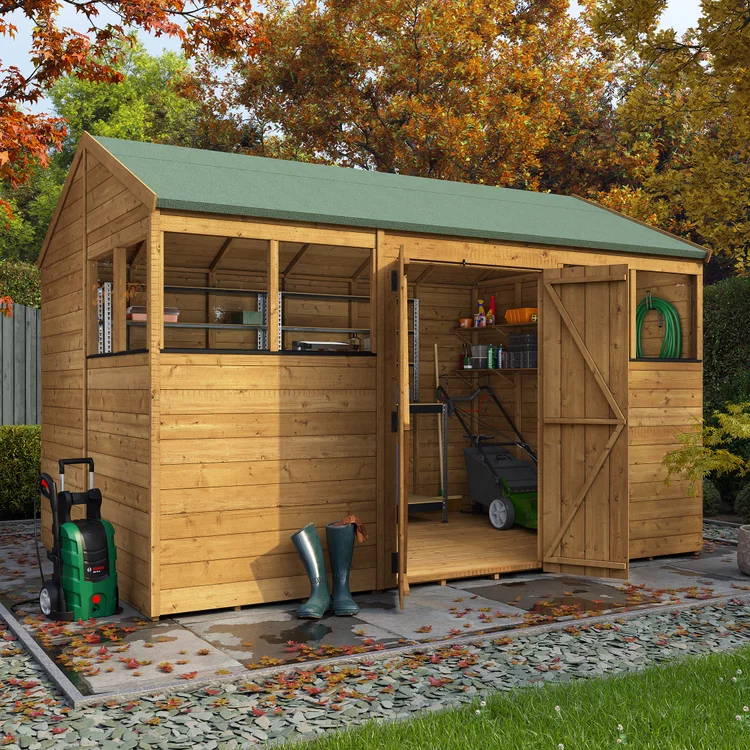 Garden timber shed