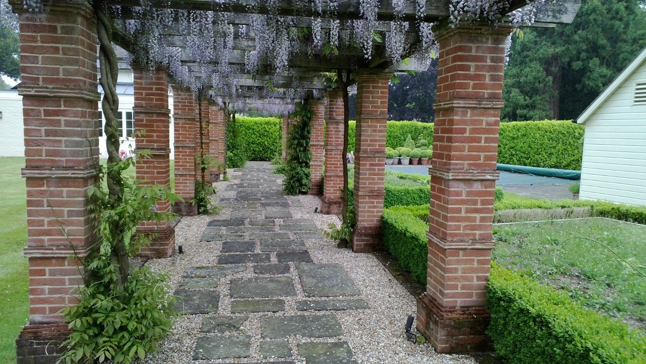 Reclaimed York stone patio project