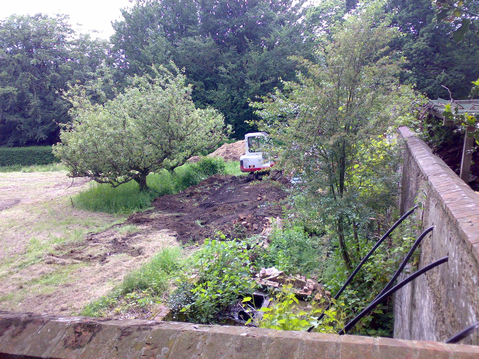 Large estate garden construction and natural stonework in Haslemere